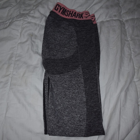 Gymshark Gray Peach Flex Leggings, Large - Picture 2 of 4
